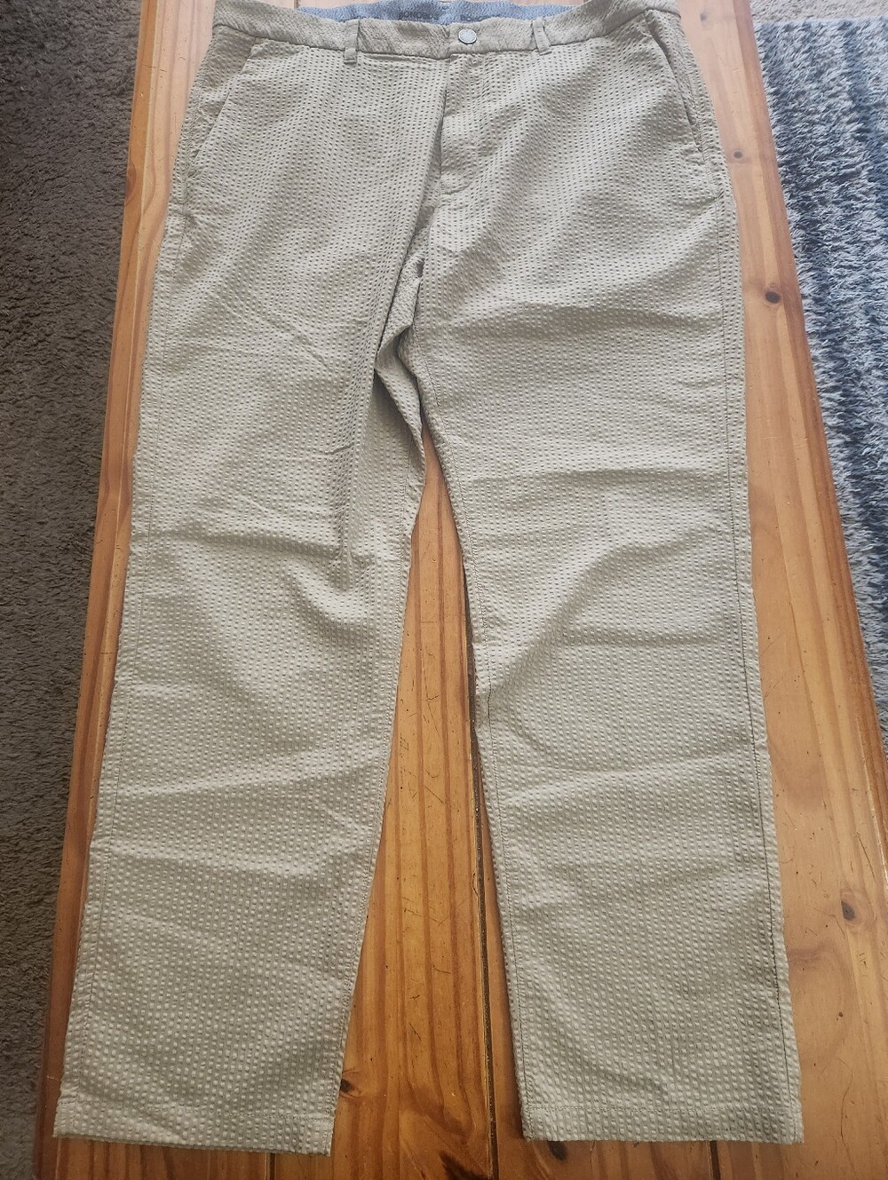 Bonobos Seersucker Golf Pants Tan Shade Size 36/30
